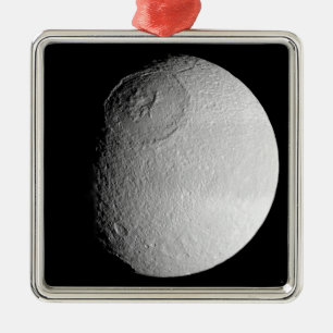 Ornement Carré Argenté La lune de Saturne Tethys 2