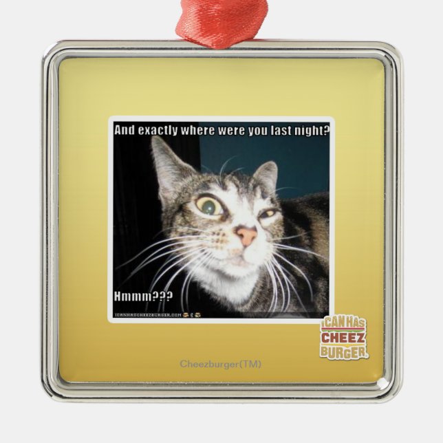 Ornement Carré Argenté Là où étiez vous (Devant)