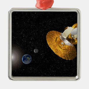 Ornement Carré Argenté La sonde d'isotropie des micro-ondes Wilkinson