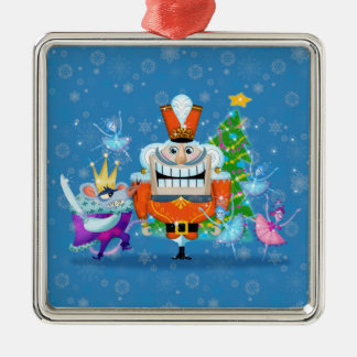Ornement Carré Argenté la suite nutcracker