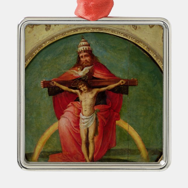 Ornement Carré Argenté La trinité (Devant)