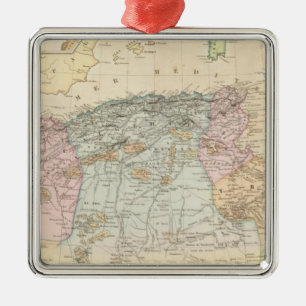Ornement Carré Argenté L'Afrique, Maroc