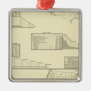 Ornement Carré Argenté Laminoirs de fer et hauts fourneaux