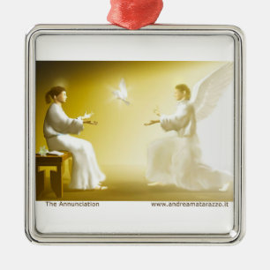 Ornement Carré Argenté L'Annonciation