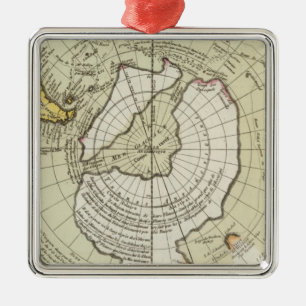 Ornement Carré Argenté L'Antarctique 4