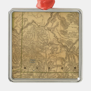 Ornement Carré Argenté L'Arizona de McNally de couche-point