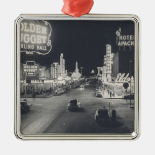 Ornement Carré Argenté Las Vegas vintage