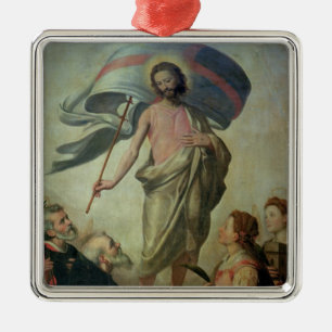 Ornement Carré Argenté L'ascension du Christ, 1595 (huile sur le panneau)