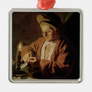 Ornement Carré Argenté L'auteur plus âgé