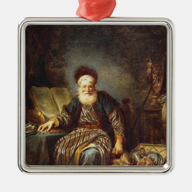 Ornement Carré Argenté L'avare (Devant)