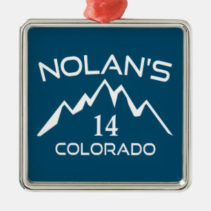 Ornement Carré Argenté Le 14 Colorado de Nolan