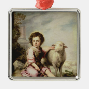 Ornement Carré Argenté Le bon berger, c.1650