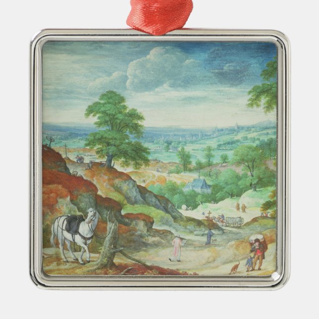 Ornement Carré Argenté Le bon Samaritain 2 (Devant)