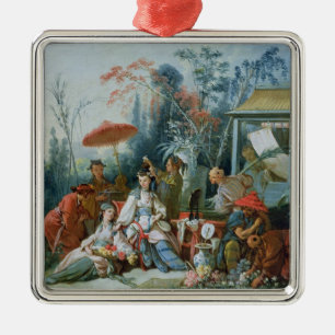 Ornement Carré Argenté Le jardin chinois, c.1742