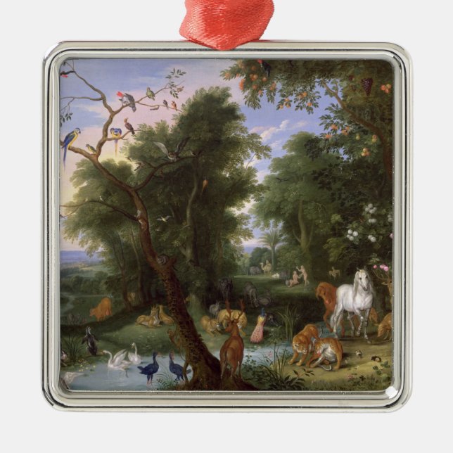 Ornement Carré Argenté Le jardin d'Éden, 1659 (Devant)