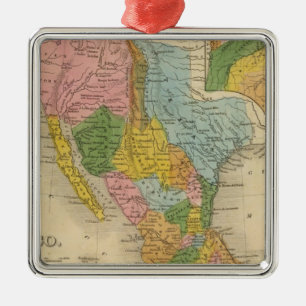 Ornement Carré Argenté Le Mexique, le Texas