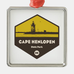 Ornement Carré Argenté Le parc d'état du Cap Henlopen