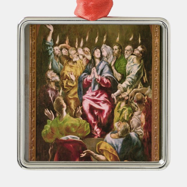 Ornement Carré Argenté Le Pentecost, c.1604-14 (Devant)