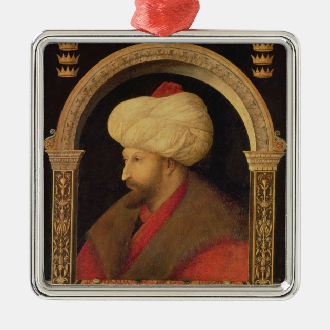 Ornement Carré Argenté Le sultan Mehmet II 1480 (Devant)
