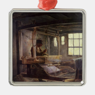 Ornement Carré Argenté Le tisserand breton, 1888