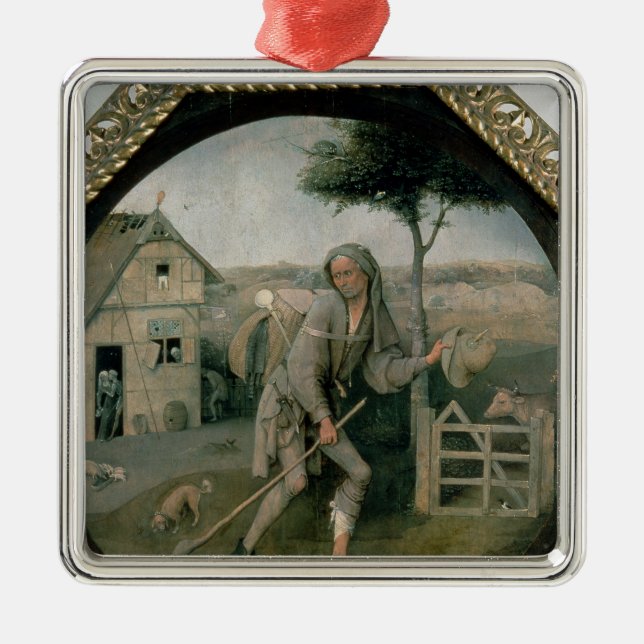 Ornement Carré Argenté Le vagabond/fils prodigue, c.1510 (Devant)