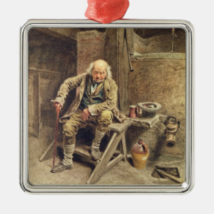 Ornement Carré Argenté Le vieil employé fidèle