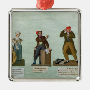 Ornement Carré Argenté Les tricoteuses de Jacobin