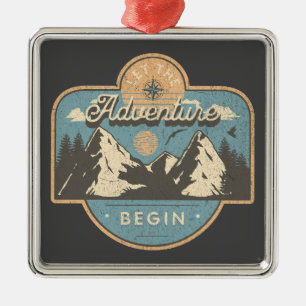 Ornement Carré Argenté Let the adventure begin