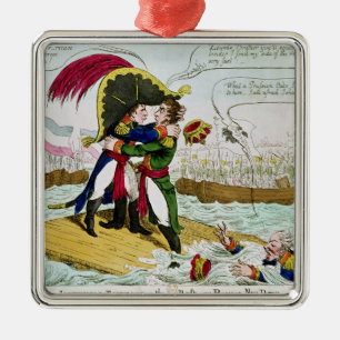 Ornement Carré Argenté L'étreinte impériale ou baisse de Boneys la