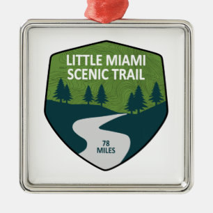 Ornement Carré Argenté Little Miami Pittoresque Trail