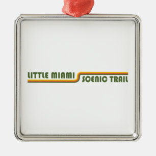 Ornement Carré Argenté Little Miami Pittoresque Trail Ohio