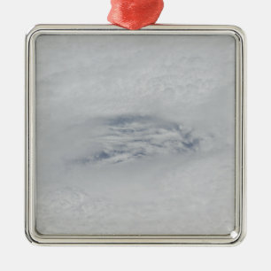 Ornement Carré Argenté L'oeil de l'ouragan Bill