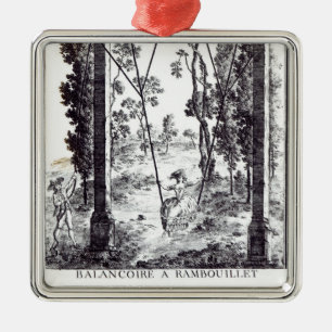 Ornement Carré Argenté L'oscillation de jardin à Rambouillet, de 'DES de