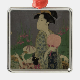 Ornement Carré Argenté Lucioles, 1793 (gravure sur bois en couleur)