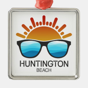Ornement Carré Argenté Lunettes de soleil Huntington Beach Caroline du Su