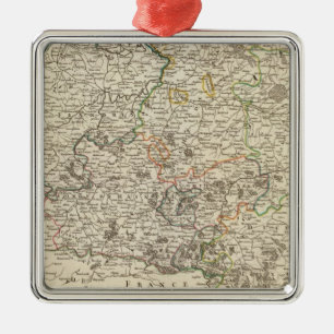 Ornement Carré Argenté Luxembourg, Belgique