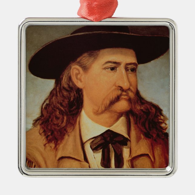 Ornement Carré Argenté Maître d'hôtel "Bill sauvage" Hickok (1837-76) (Devant)