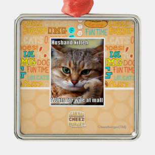 Ornement Carré Argenté Mari Kitteh