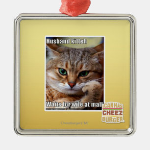 Ornement Carré Argenté Mari Kitteh