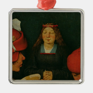 Ornement Carré Argenté Mariage rural