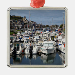 Ornement Carré Argenté Marina du Tréport en France