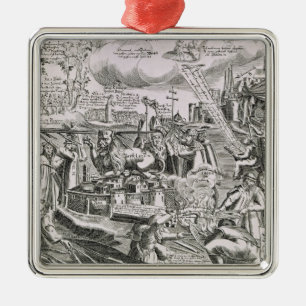 Ornement Carré Argenté Martin Luther 2