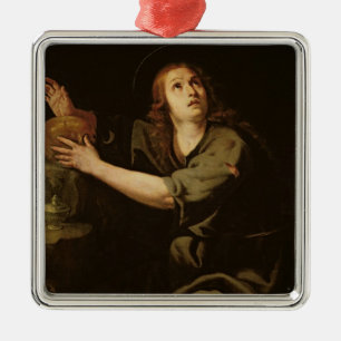 Ornement Carré Argenté Mary Magdalene
