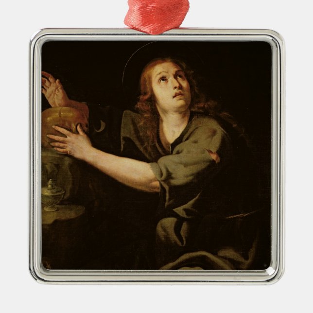 Ornement Carré Argenté Mary Magdalene (Devant)