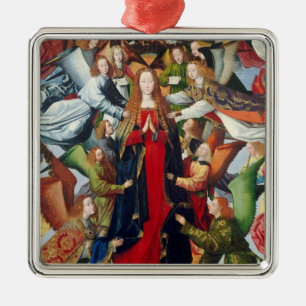 Ornement Carré Argenté Mary, reine du ciel, C. 1485 - 1500