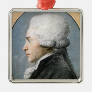 Ornement Carré Argenté Maximilien de Robespierre