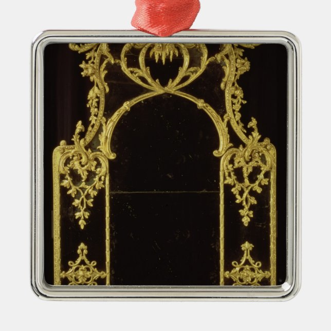 Ornement Carré Argenté Miroir de Chippendale, c.1750 (Devant)