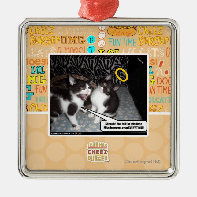 Ornement Carré Argenté Mlle Innocent (Devant)