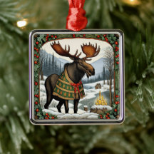 Moose de vacances d'hiver