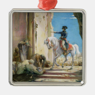 Ornement Carré Argenté Napoleon Bonaparte